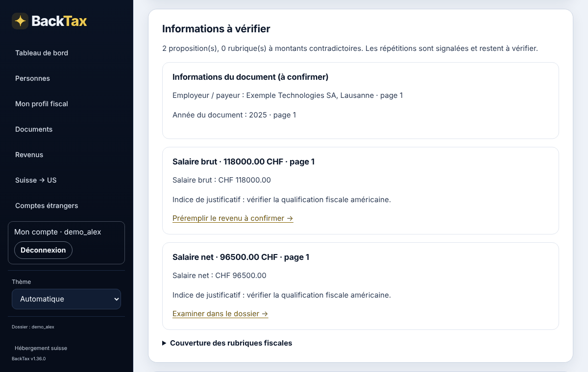 Fictional example — 2. OCR proposals